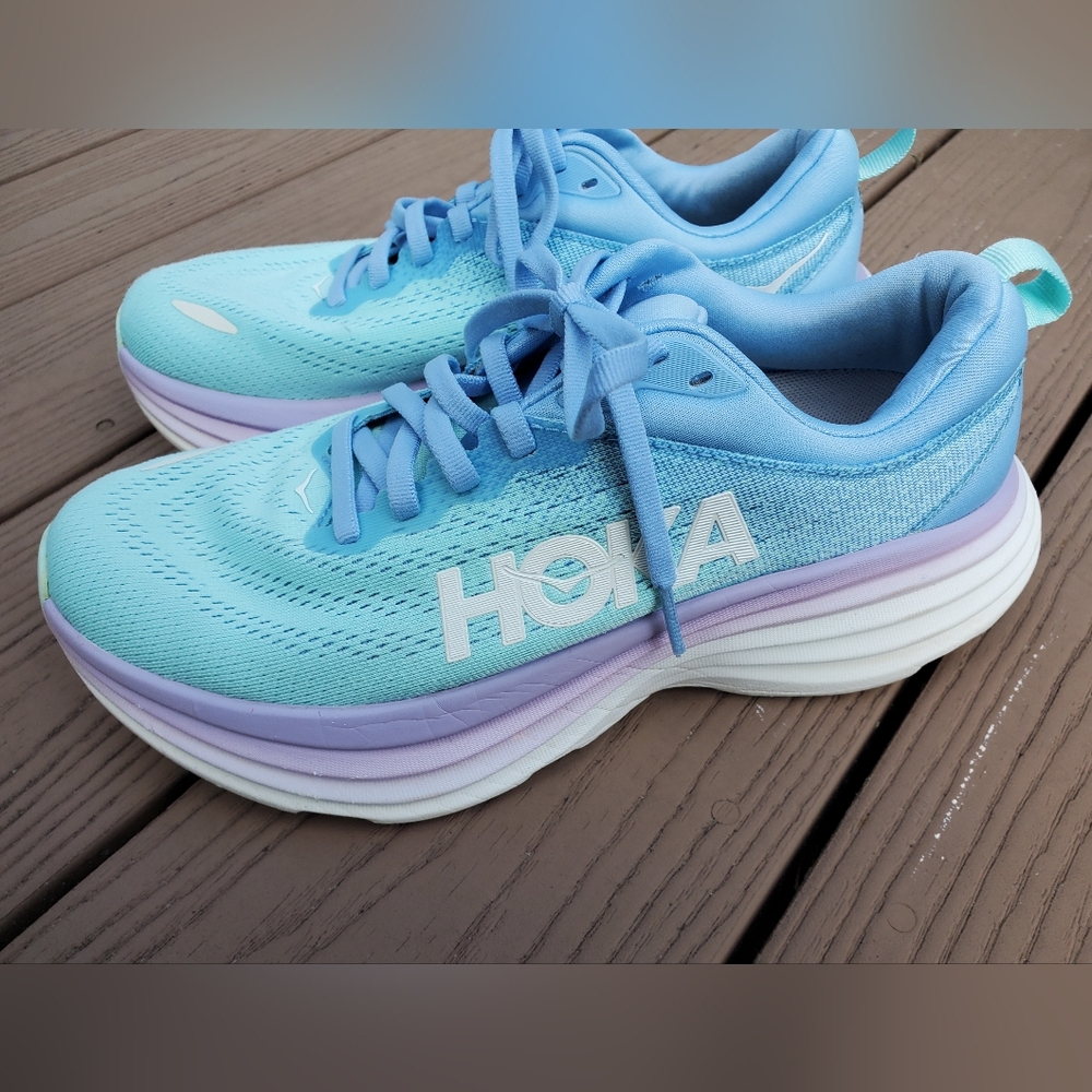 Hoka Bondi 8: airy blue/sunlit ocean